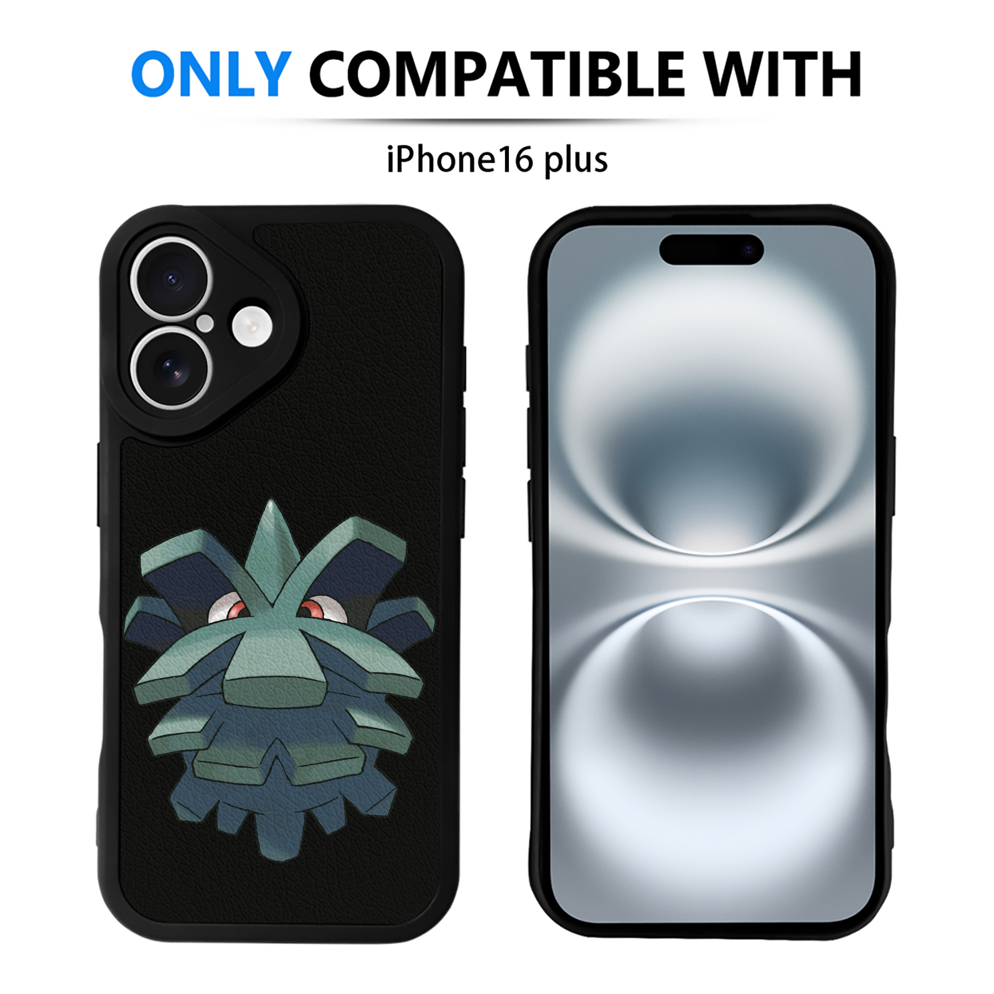 （画像用） ポケットモンスター Pokémon 【iPhone 16シリーズ対応】シリコンスマホケース（レザー調） 材質：シリコン